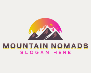 Peak Summit Mountain logo design