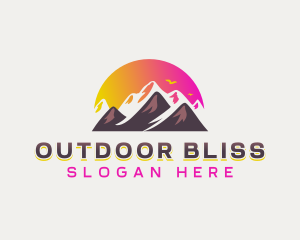 Peak Summit Mountain logo design