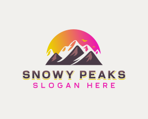 Peak Summit Mountain logo design