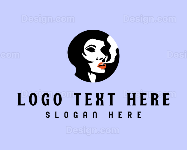 Woman Smoke Smoking Logo