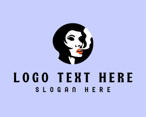 Woman Smoke Smoking logo