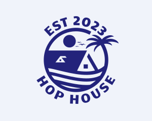 Island Beach House logo design