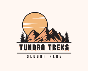 Mountain Peak Hiking logo design