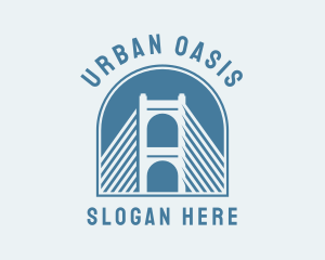 Cable Bridge Infrastructure logo design