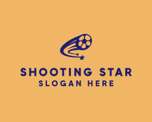 Soccer Shooting Star  logo design