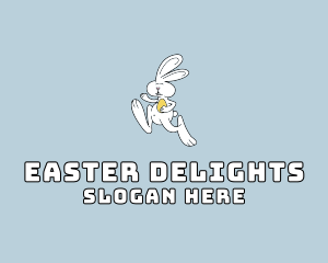 Easter Bunny Running logo
