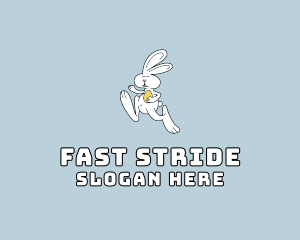 Easter Bunny Running logo