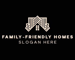 Home Roofing Residence logo design