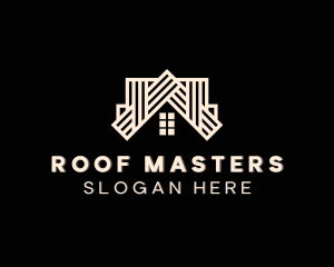 Home Roofing Residence logo design