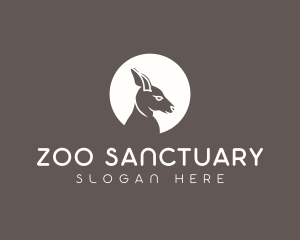 Kangaroo Wildlife Animal Conservation logo design