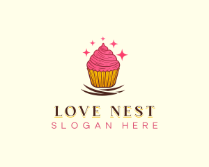 Sweet Cupcake Muffin logo design