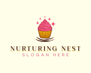 Sweet Cupcake Muffin logo design