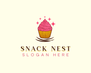 Sweet Cupcake Muffin logo design