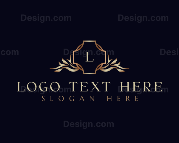 Premium Floral Cross Logo