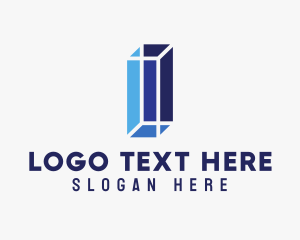 3D Programming Letter I logo
