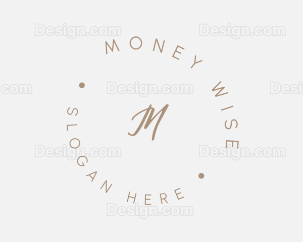 Gold Fashion Stylist Logo