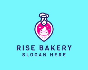 Pink Cupcake Baker logo