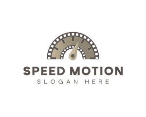 Filmstrip Level Meter logo design