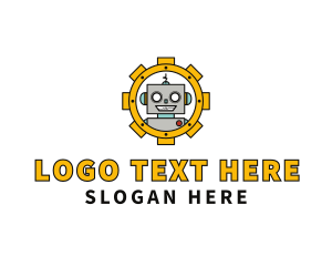 Smiling Robot Gear  logo
