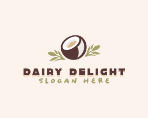 Healthy Coconut Milk logo design