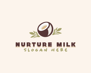 Healthy Coconut Milk logo design