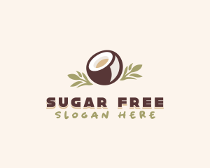 Healthy Coconut Milk logo design