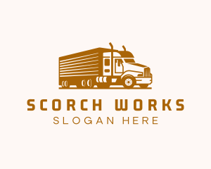 Trucking Logistic Transport logo design