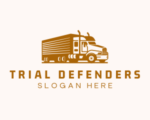 Trucking Logistic Transport logo design