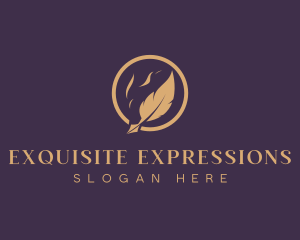 Writing Calligraphy Quill logo