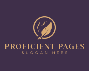 Writing Calligraphy Quill logo