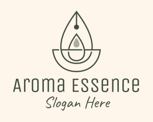 Wellness Oil Drop Essence logo design