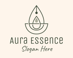 Wellness Oil Drop Essence logo design