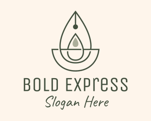 Wellness Oil Drop Essence logo design