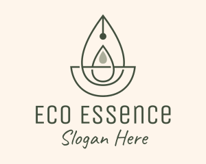 Wellness Oil Drop Essence logo design