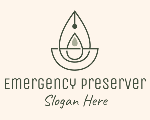 Wellness Oil Drop Essence logo design