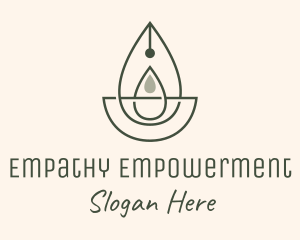 Wellness Oil Drop Essence logo design