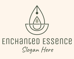 Wellness Oil Drop Essence logo design