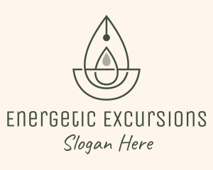 Wellness Oil Drop Essence logo design