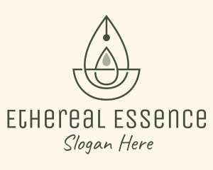 Wellness Oil Drop Essence logo design