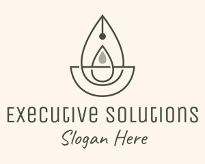 Wellness Oil Drop Essence logo design