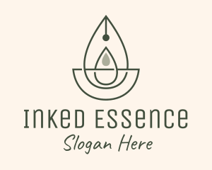 Wellness Oil Drop Essence logo design