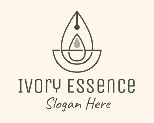 Wellness Oil Drop Essence logo design