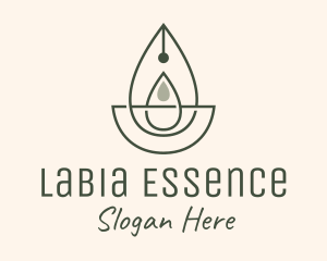 Wellness Oil Drop Essence logo design