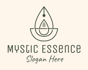 Wellness Oil Drop Essence logo design