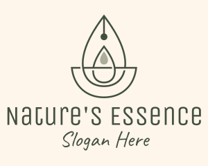 Wellness Oil Drop Essence logo design