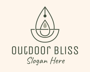 Wellness Oil Drop Essence logo design