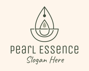 Wellness Oil Drop Essence logo design