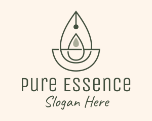 Wellness Oil Drop Essence logo design