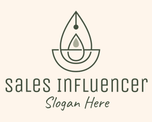 Wellness Oil Drop Essence logo design