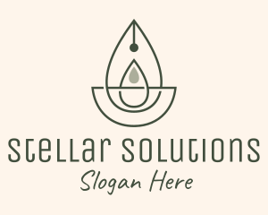 Wellness Oil Drop Essence logo design